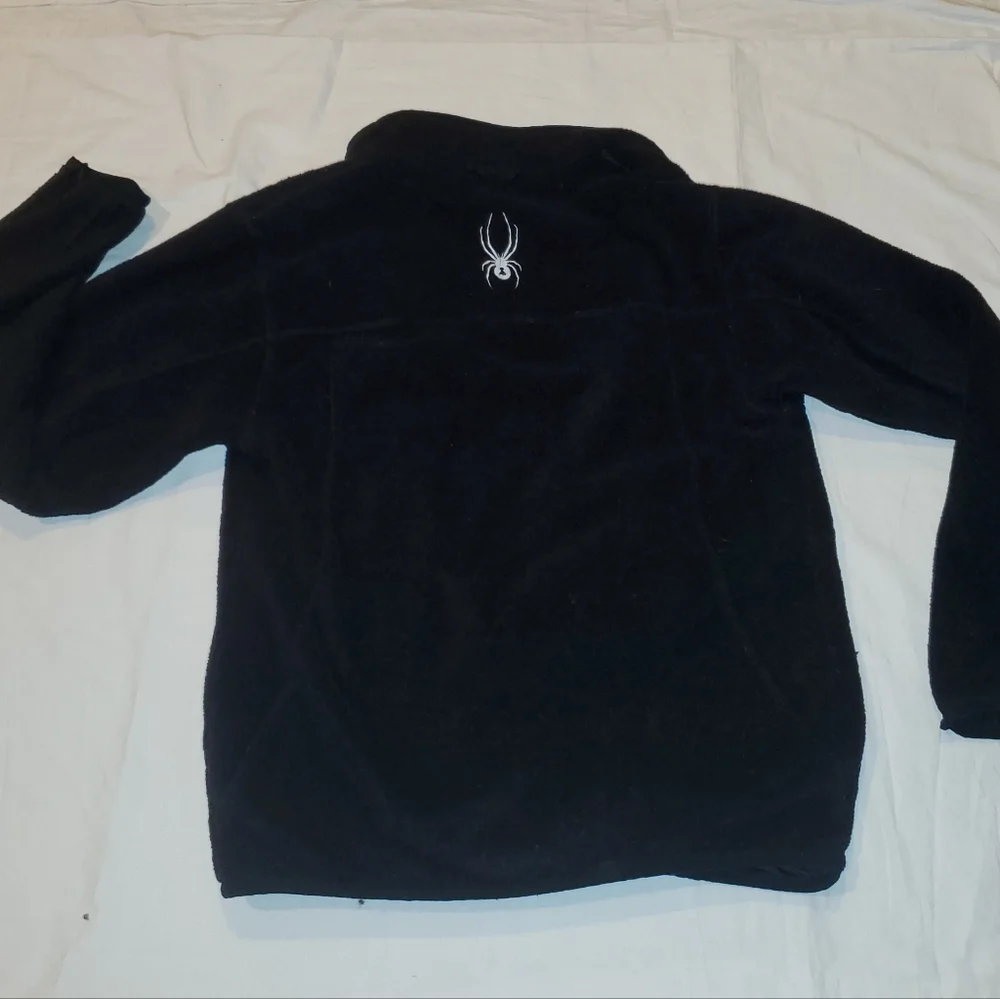 Spyder fleece zip up jacket. Black.